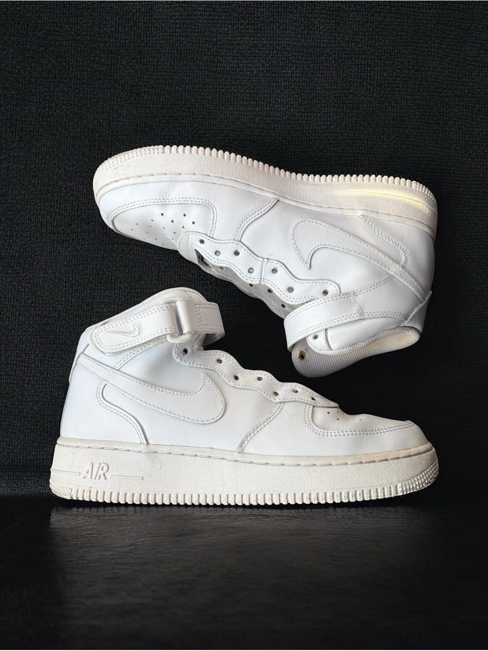 Nike Air Force 1 Mid ‘07 Triple White Sneakers Women’s 8